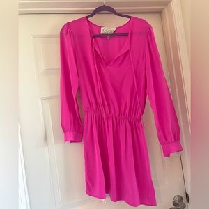 Rory Beca 100% Silk Dress - Hot Pink Sz. Small